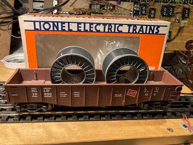 Lionel Milwaukee Road Gondola  With Cable Reels 19400 RPN