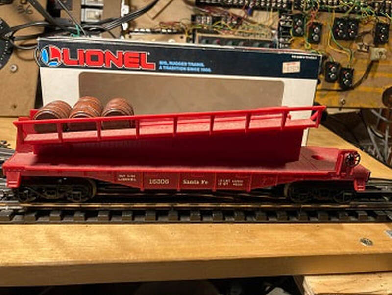 Lionel Santa Fe Barrel Ramp Car 16308 RPN