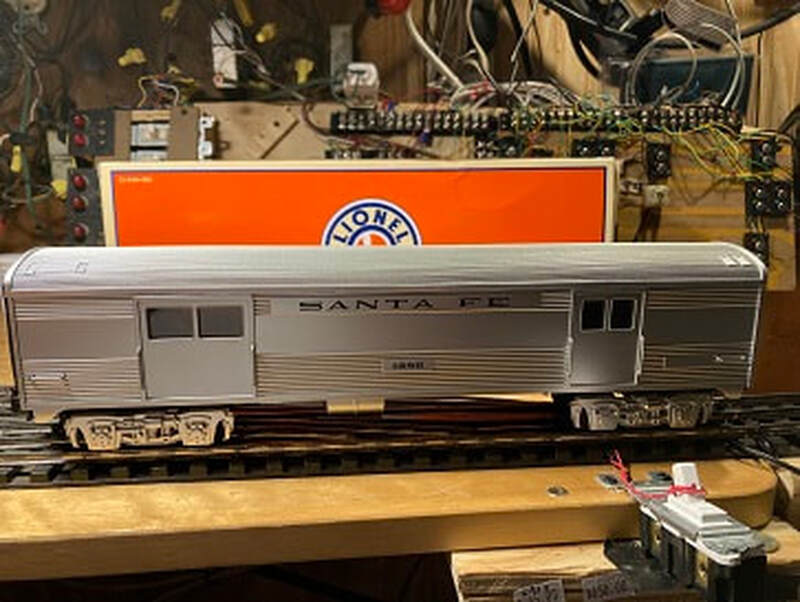 Lionel Santa Fe Baggage Car 1386