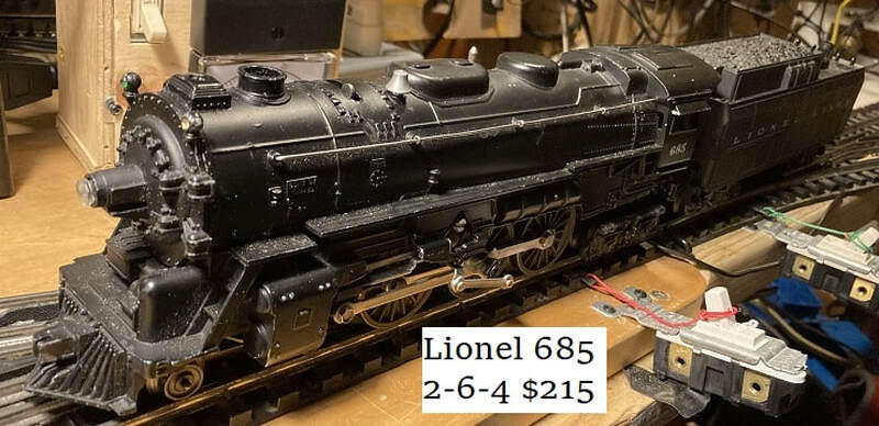 Steam Engine Lionel 685 2-6-4 With Tender