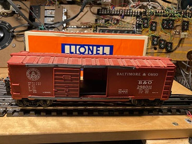 Lionel B&amp;O Boxcar Lots Convention Car 298011 Flashing EOC Light 1990